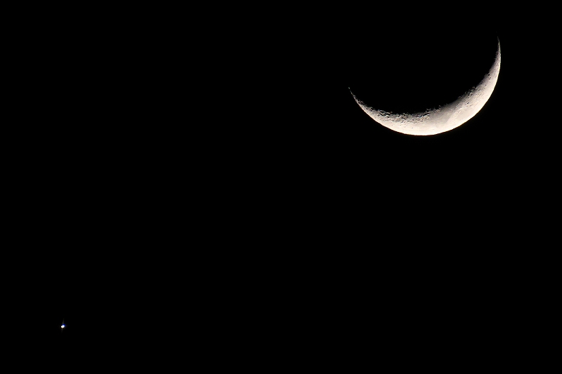 月、金星